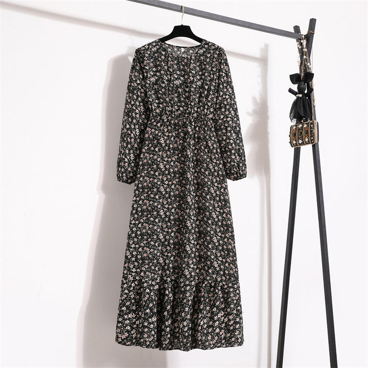 Isadora | Floral Chiffon Long Dress