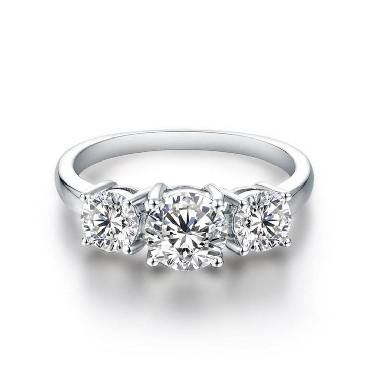 Elowen Triple Stone Ring