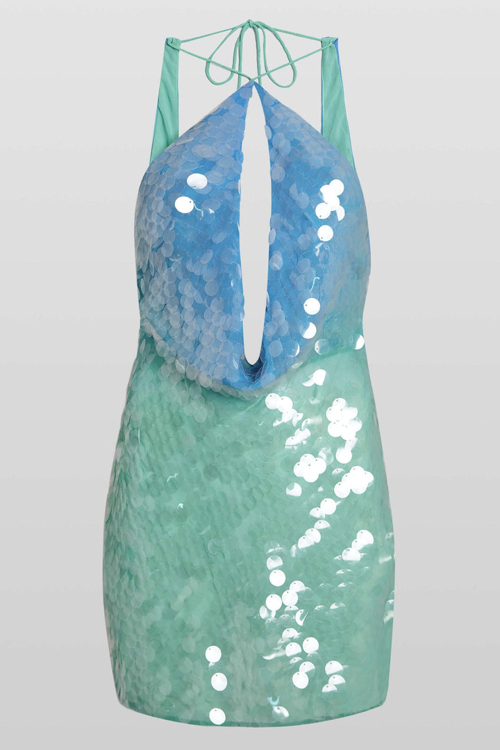 Soraya | Gradient Halter Mini Dress