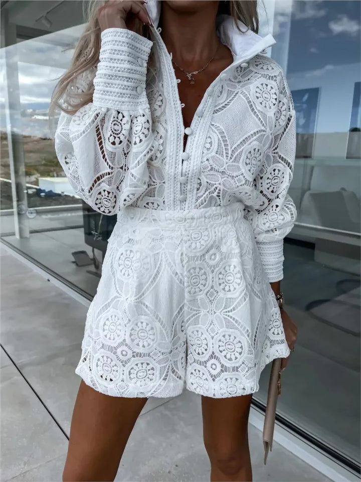 Elowen – Elegant Lace 2-Piece Summer Set
