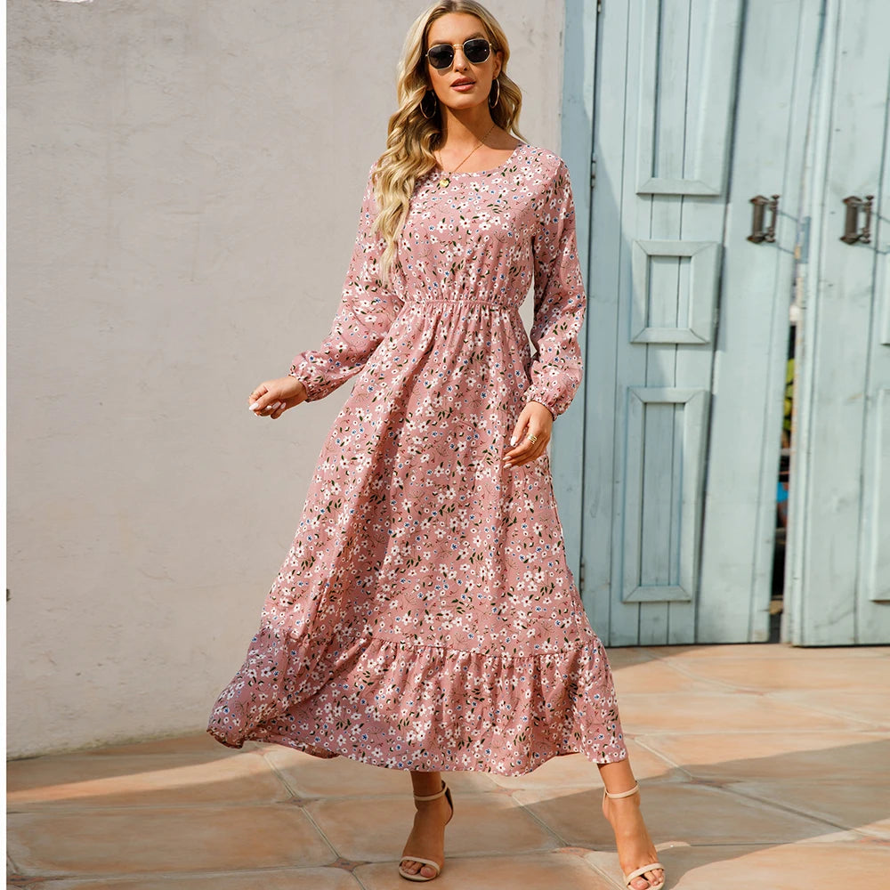 Isla | Bohemian Floral Maxi Dress