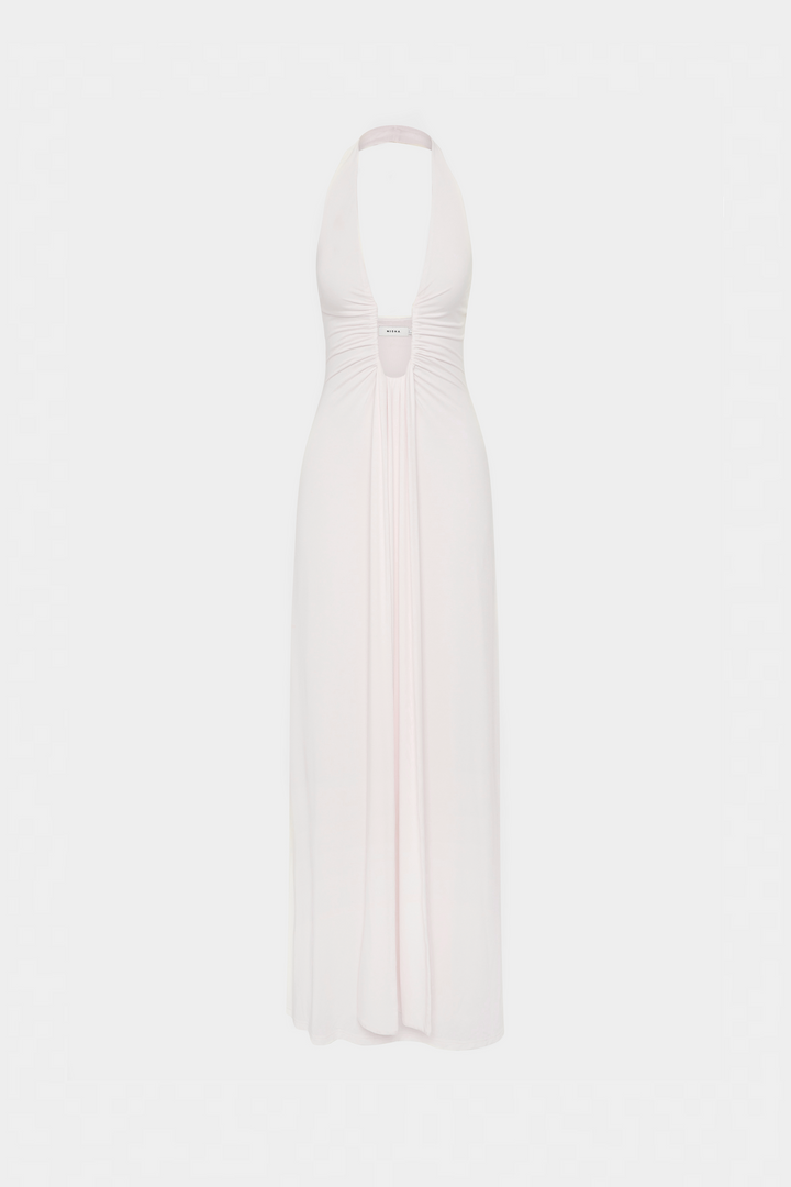 Sabine – Ivory Cupro Maxi Dress