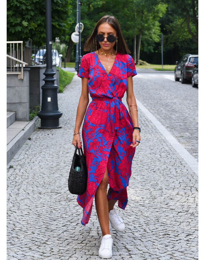 Amelie | Flowing Floral Wrap Dress
