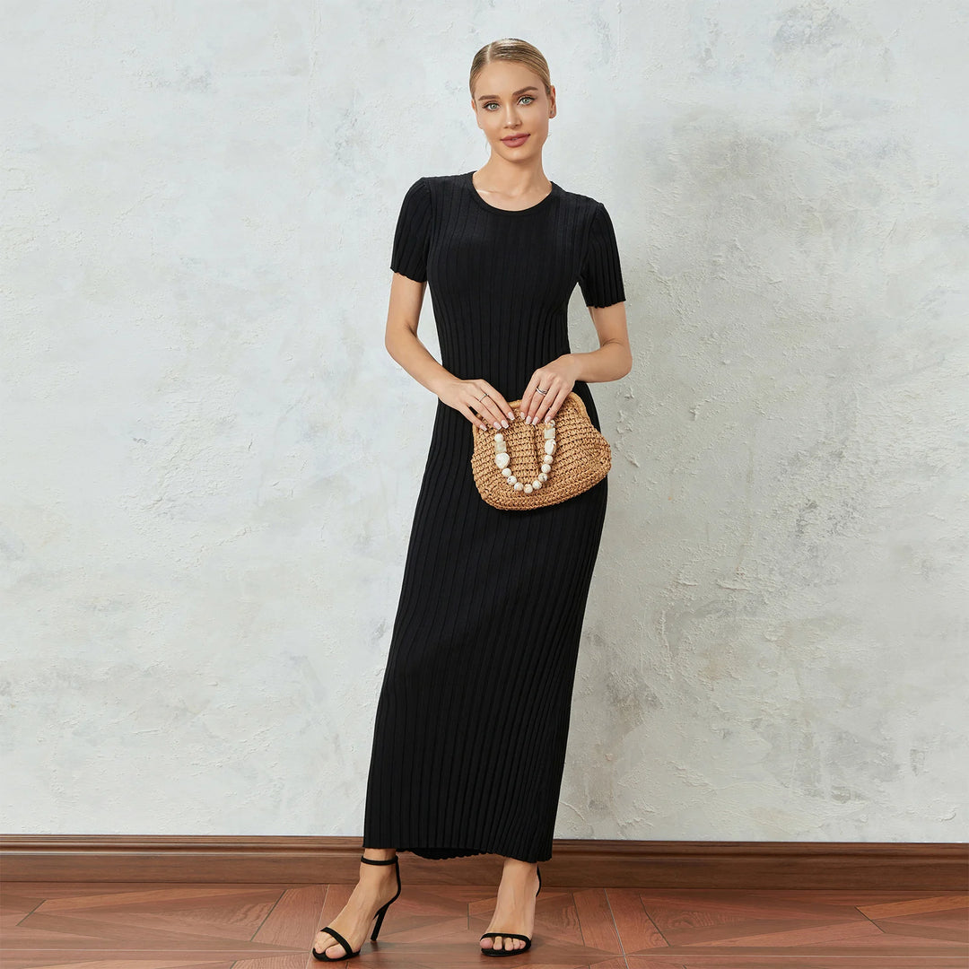 Celina | Ribbed Tie-Waist Dress