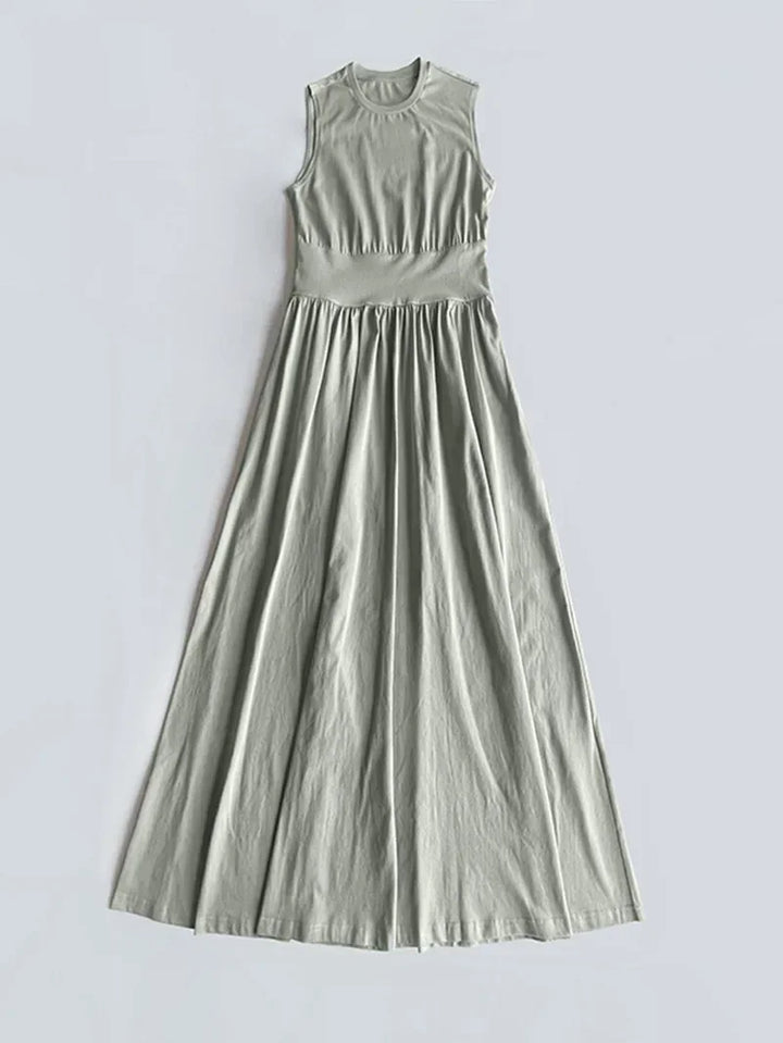 Alina | Pleated Tank Midi Dress