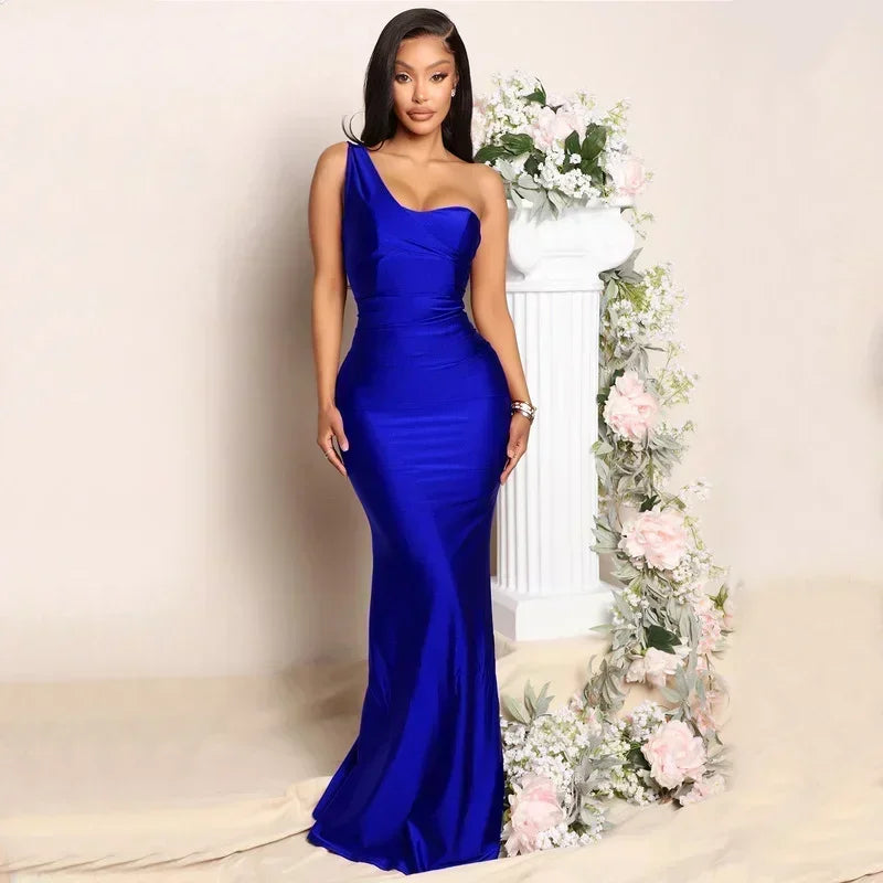 Selara | One-Shoulder Mermaid Maxi Dress