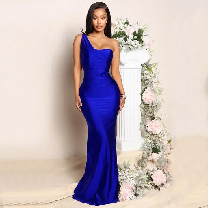Selara | One-Shoulder Mermaid Maxi Dress