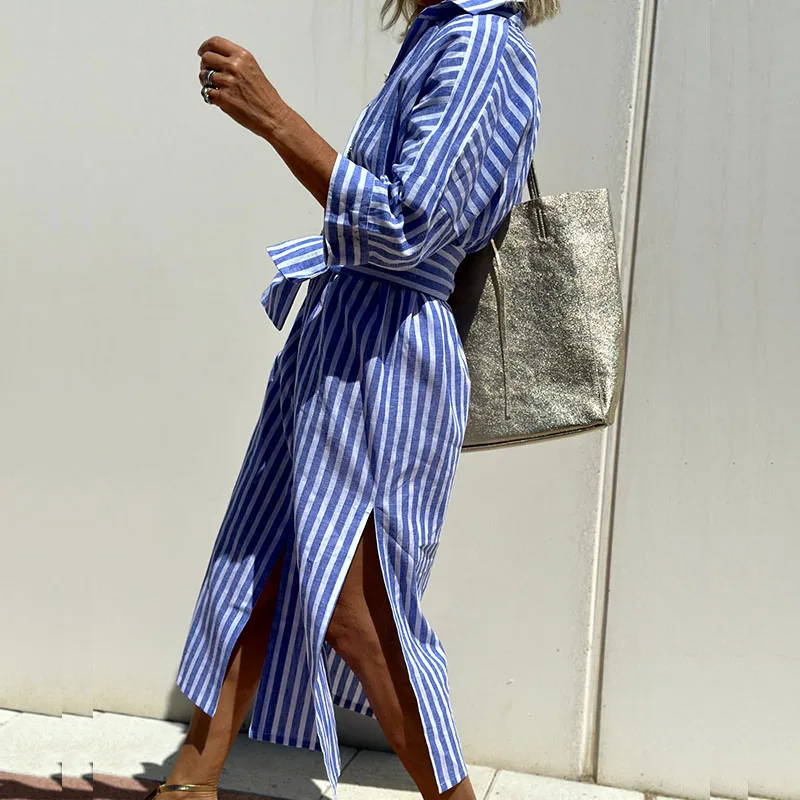 Sophie™ | Striped Button-Down Dress