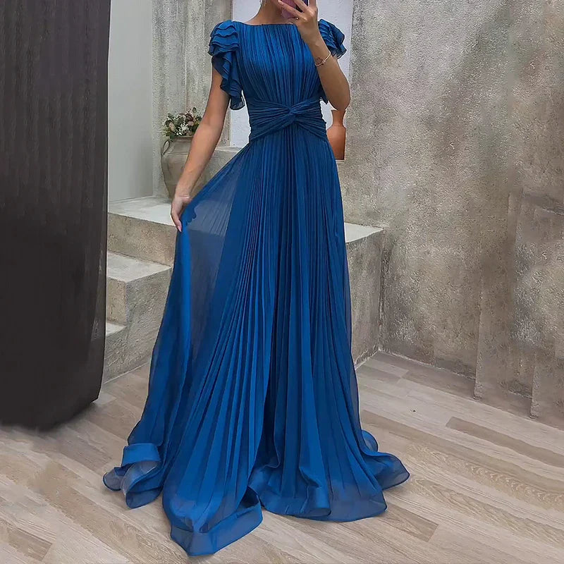 Rory | Elegant Pleated Evening Gown
