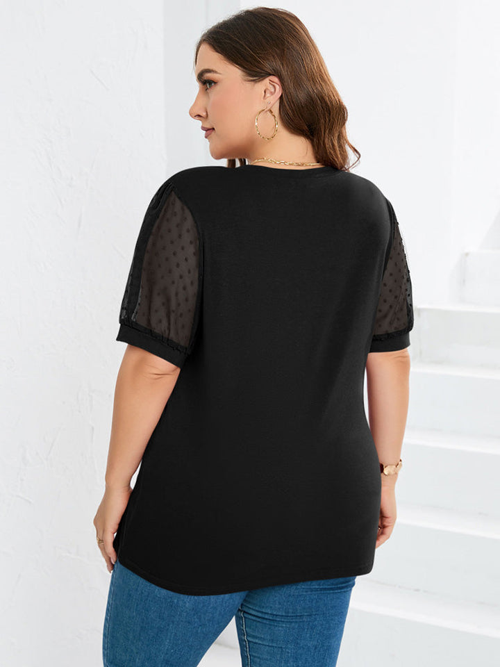 Rhianna™ - Chic Puff-Sleeve Blouse