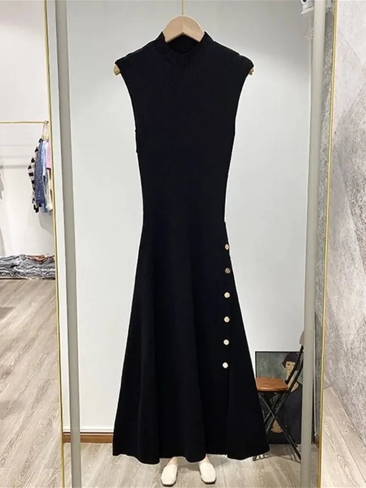 Vela | Knit Sleeveless Midi Dress