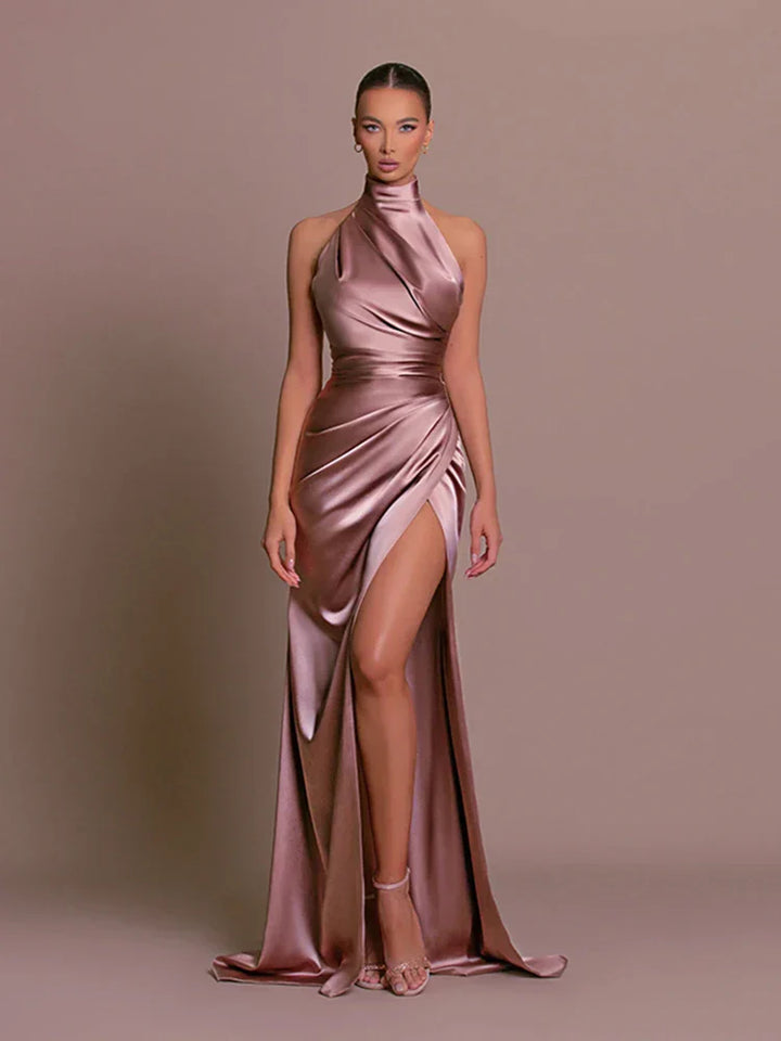 Cleo | Elegant Slit Evening Gown