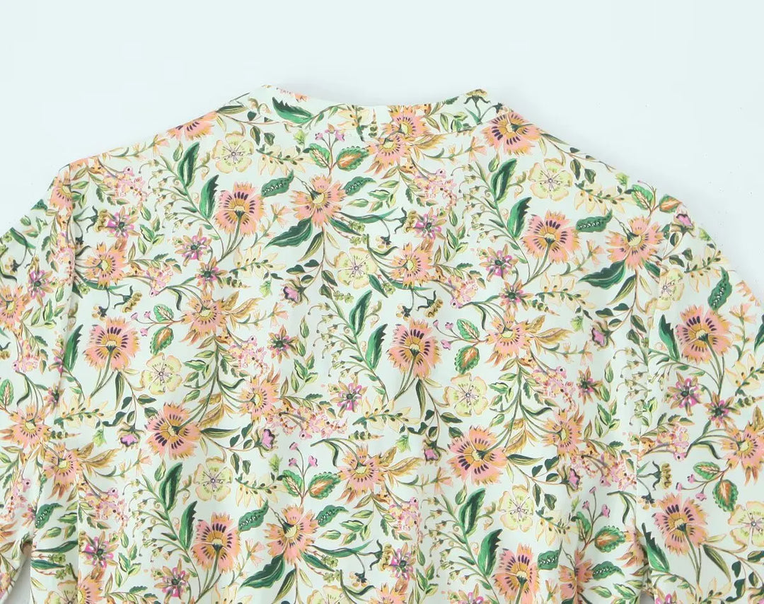 Odette | Vintage Print Backless Midi Dress