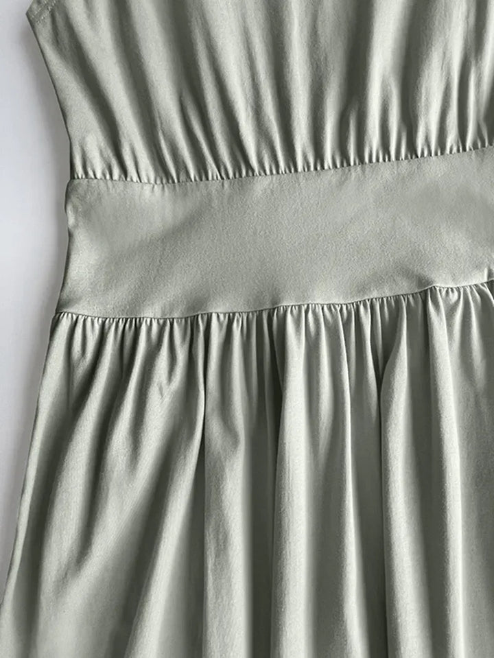 Alina | Pleated Tank Midi Dress
