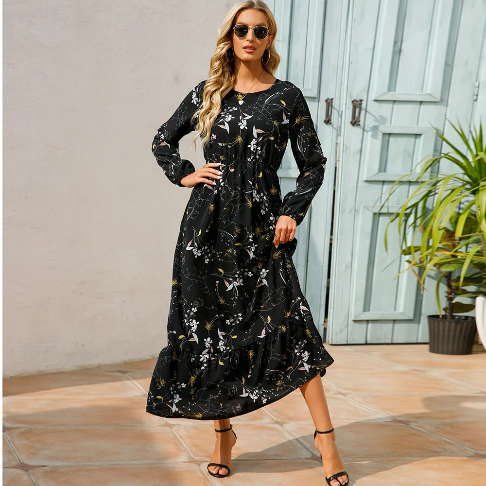 Isla | Bohemian Floral Maxi Dress