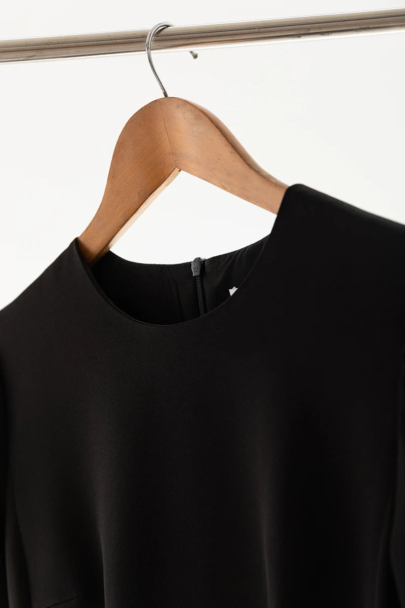 Alessia | A-Line Round-Neck Midi Dress