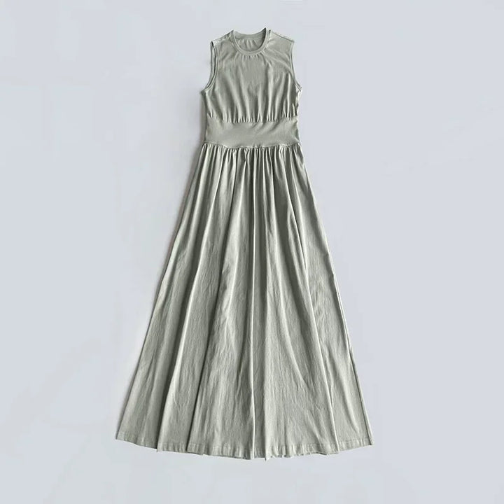 Alina | Pleated Tank Midi Dress