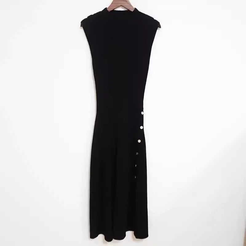 Vela | Knit Sleeveless Midi Dress