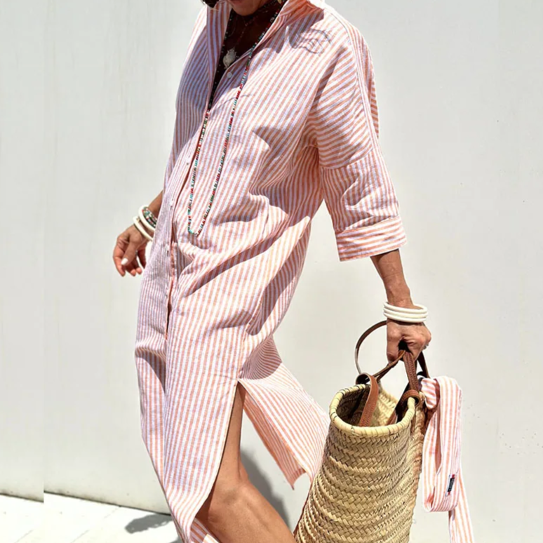 Sophie™ | Striped Button-Down Dress