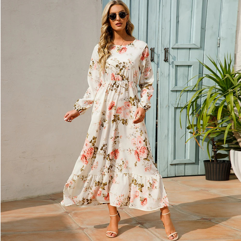 Isla | Bohemian Floral Maxi Dress