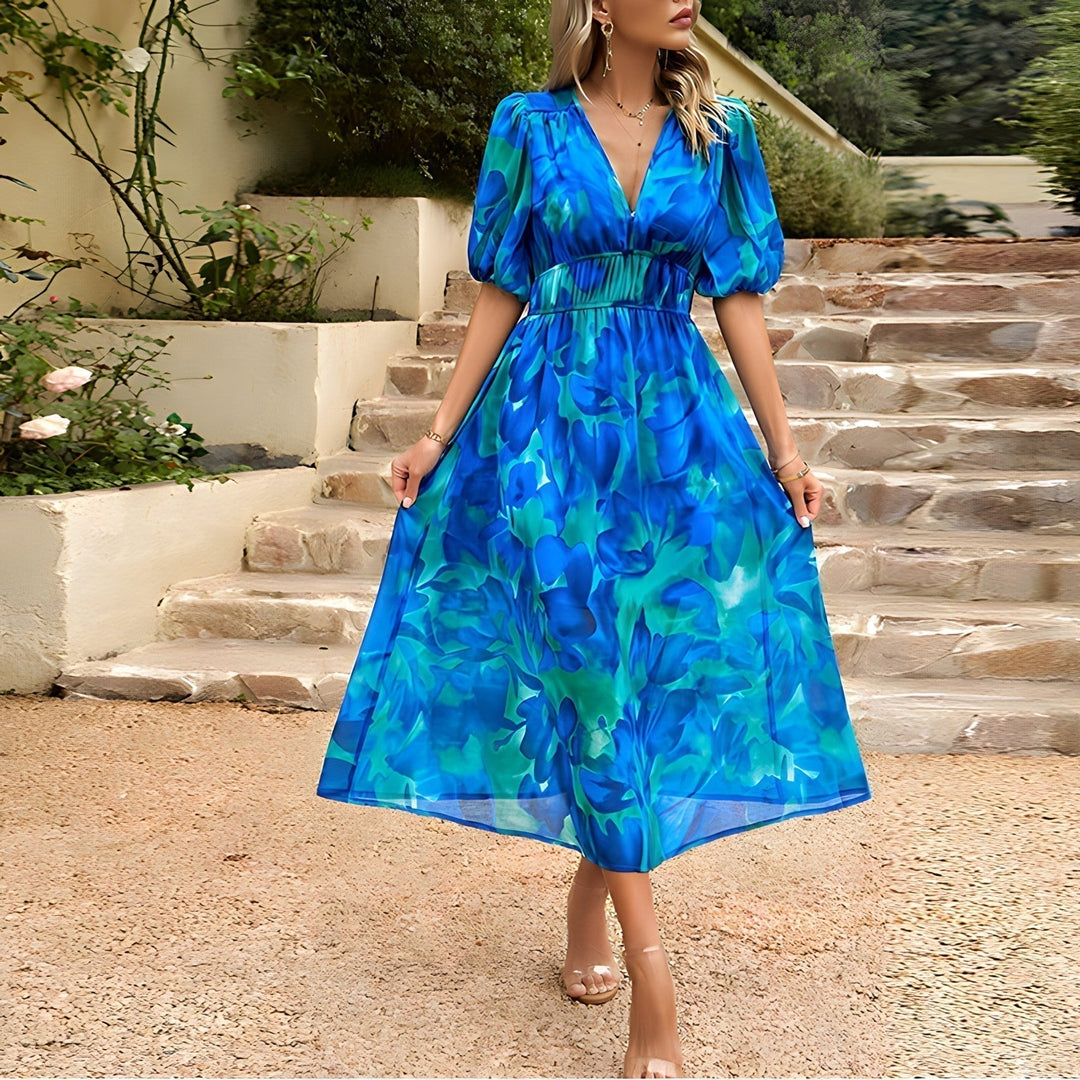 Blessie – Maxi Dress with Floral Print