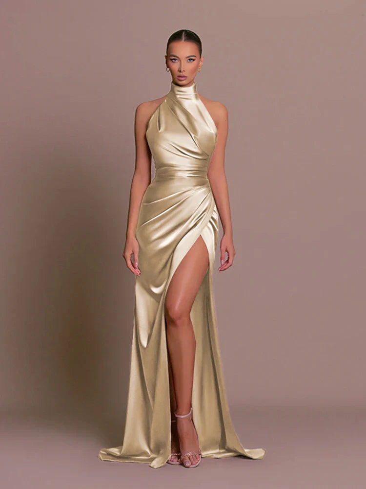 Cleo | Elegant Slit Evening Gown