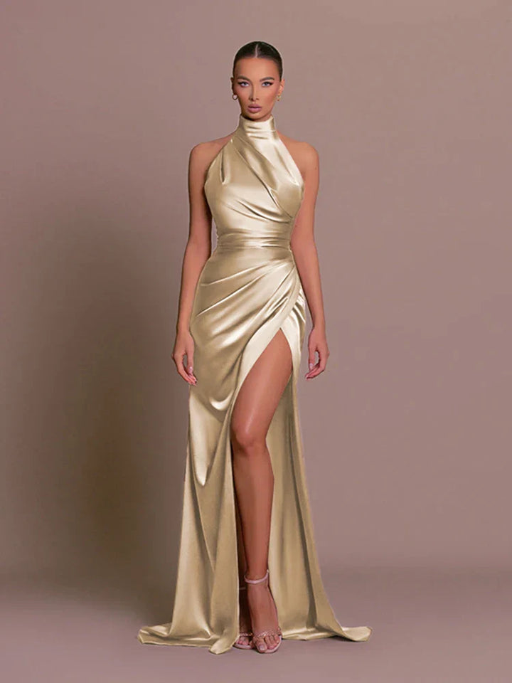 Cleo | Elegant Slit Evening Gown