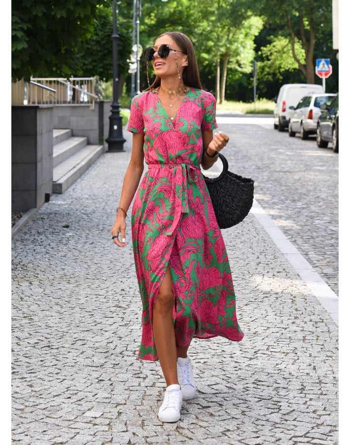 Amelie | Flowing Floral Wrap Dress