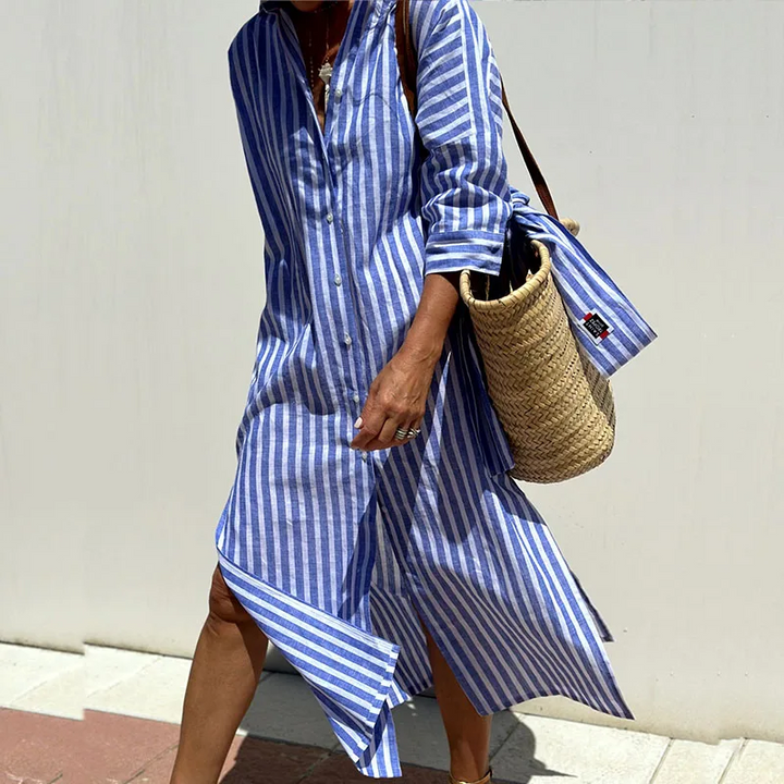 Sophie™ | Striped Button-Down Dress