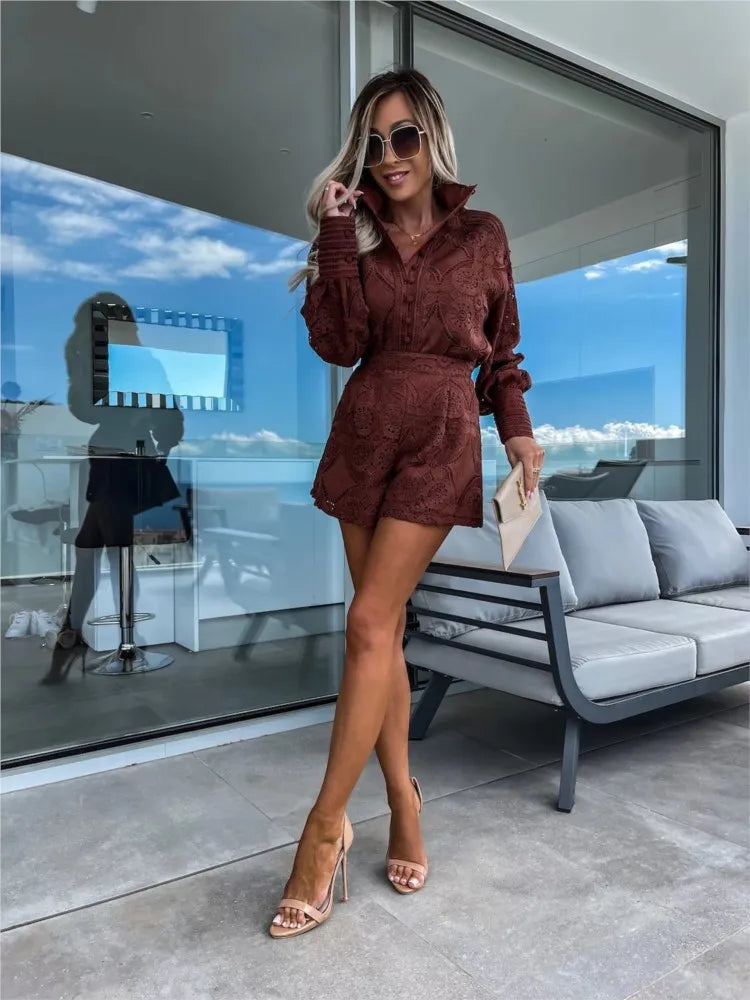 Elowen – Elegant Lace 2-Piece Summer Set