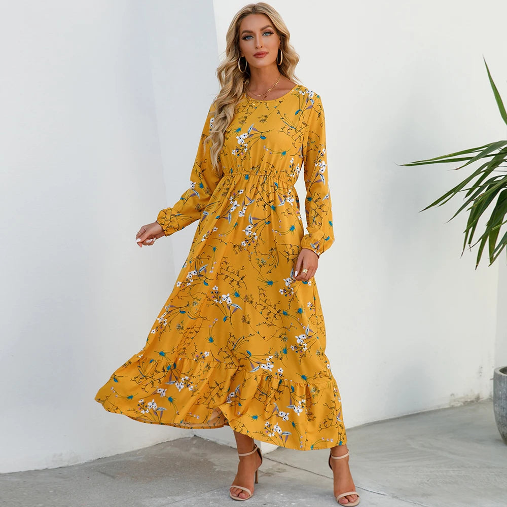 Isla | Bohemian Floral Maxi Dress