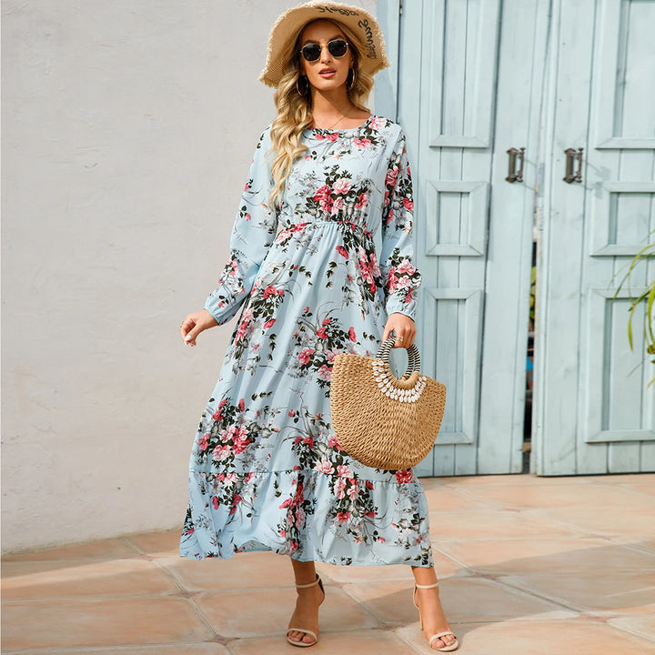 Isla | Bohemian Floral Maxi Dress