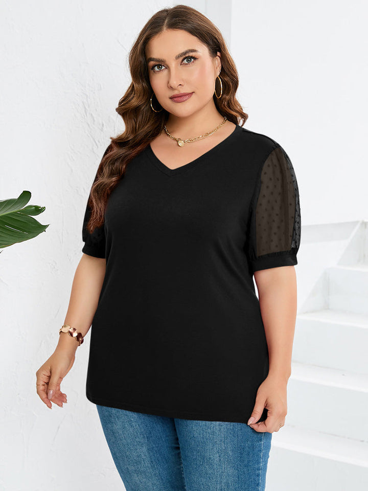 Rhianna™ - Chic Puff-Sleeve Blouse