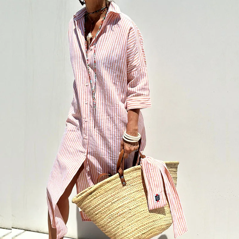 Sophie™ | Striped Button-Down Dress