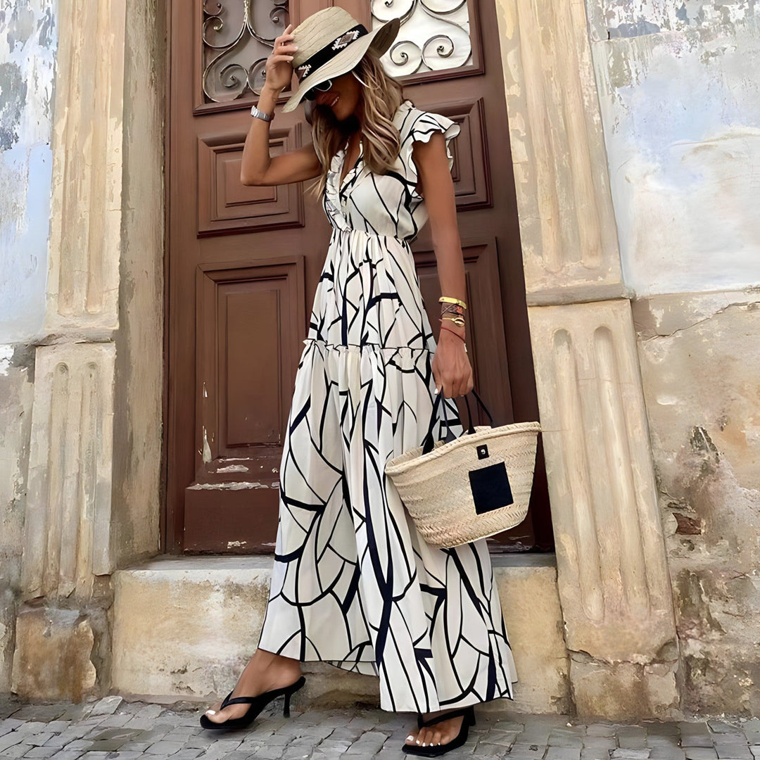 Maddie – Graceful Print Dress