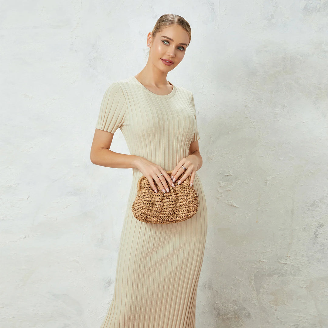 Celina | Ribbed Tie-Waist Dress