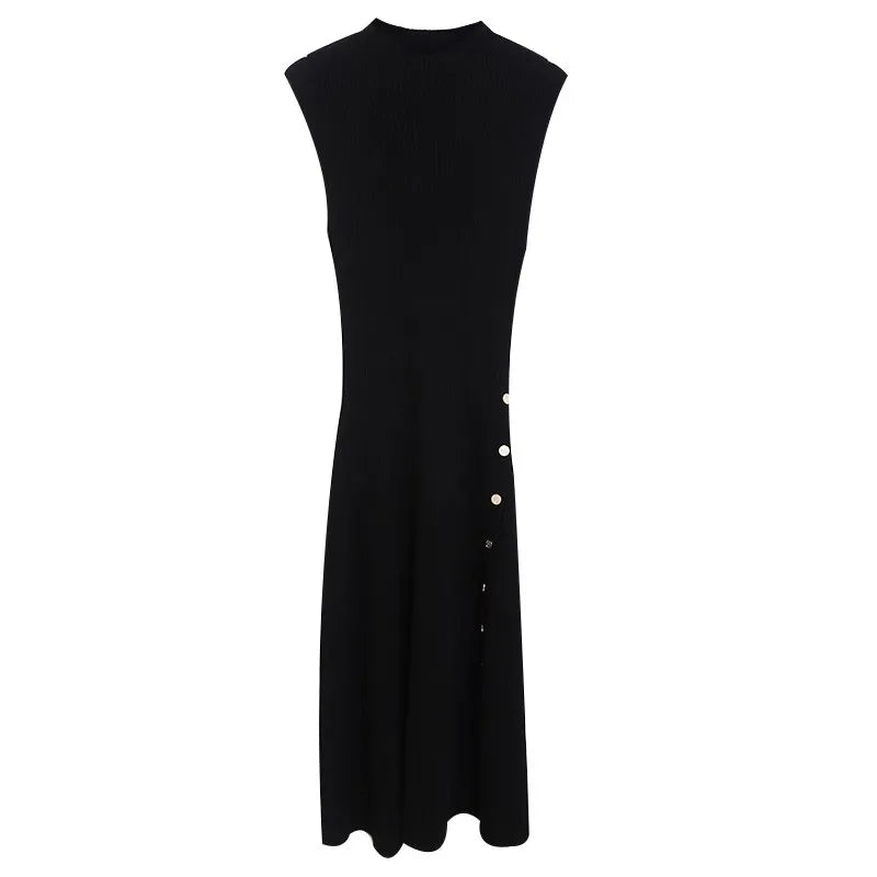 Vela | Knit Sleeveless Midi Dress