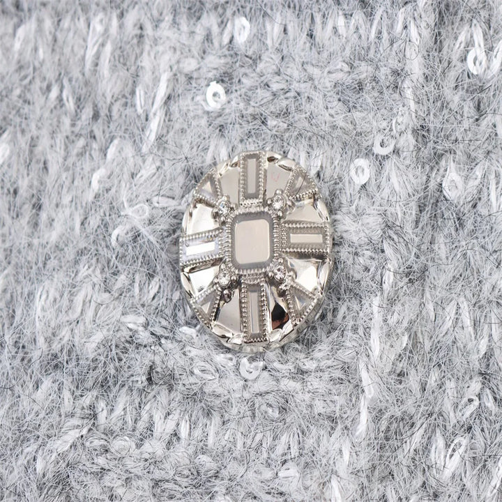 Nova | V-Neck Sequin Sweater with Long Sleeves