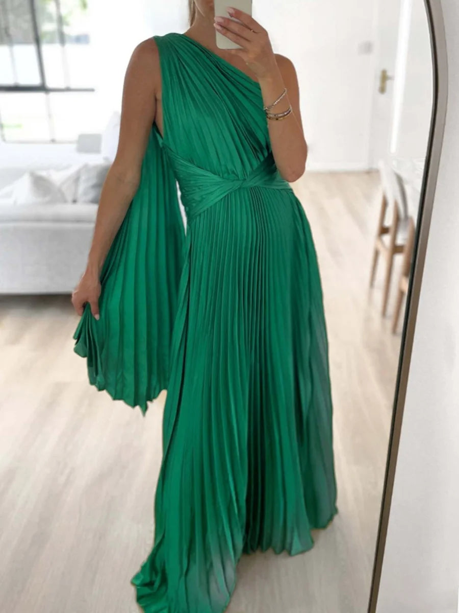 Mira | One-Shoulder A-Line Midi Dress