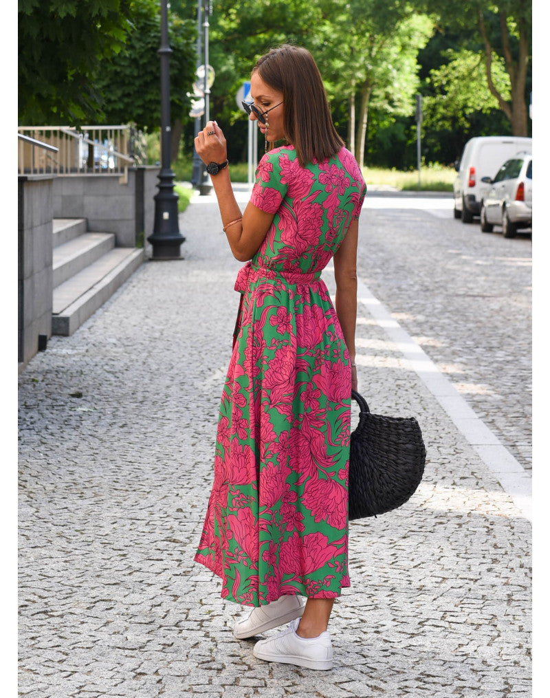Amelie | Flowing Floral Wrap Dress