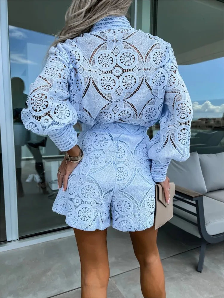 Elowen – Elegant Lace 2-Piece Summer Set