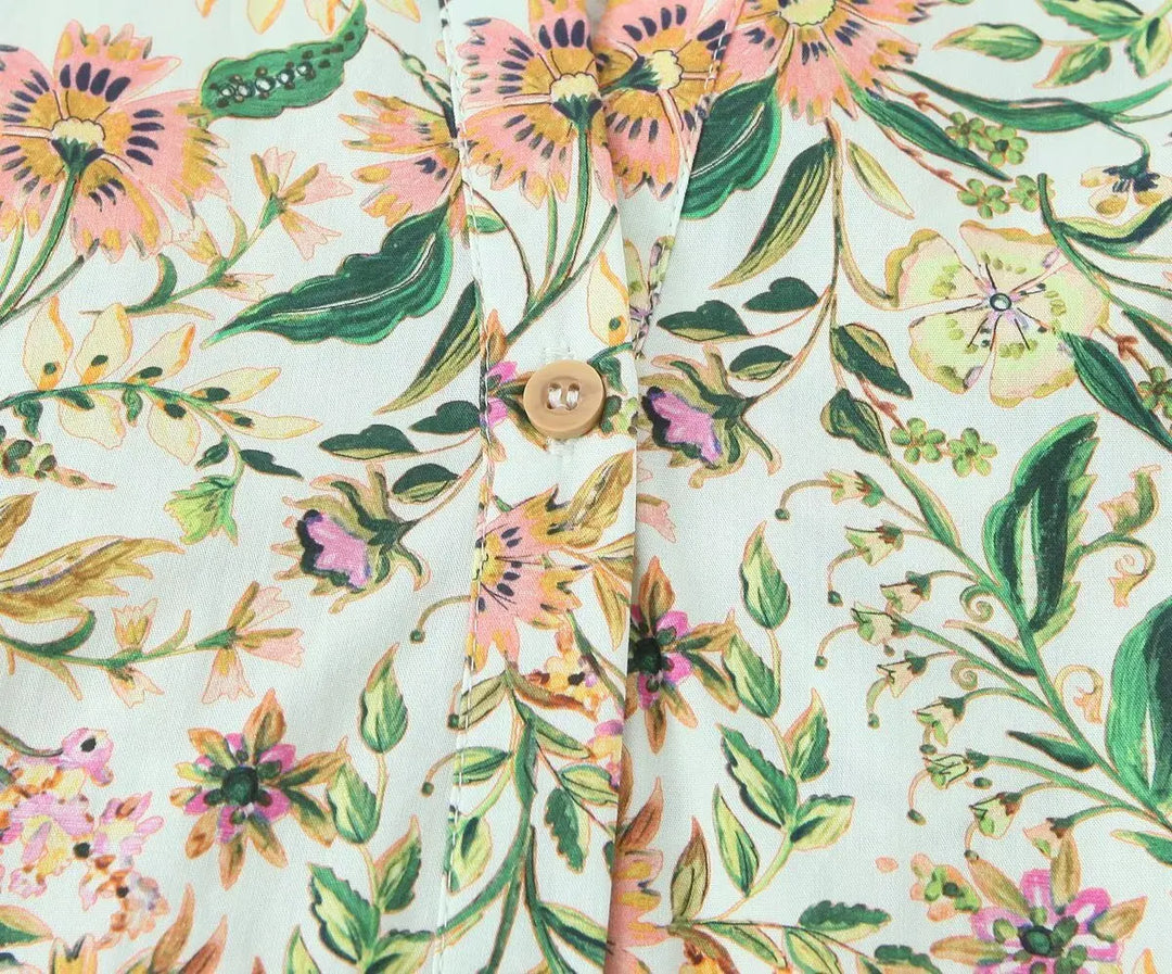 Odette | Vintage Print Backless Midi Dress