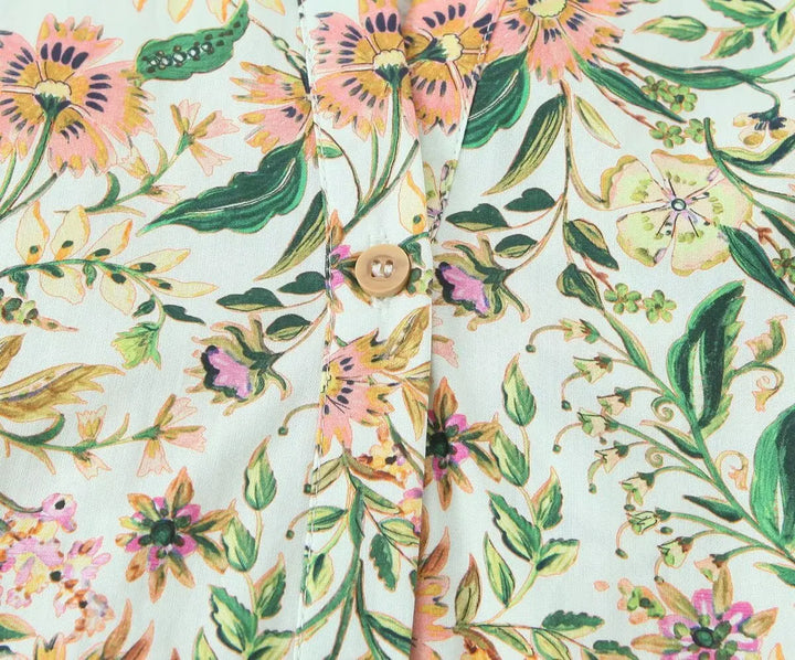 Odette | Vintage Print Backless Midi Dress