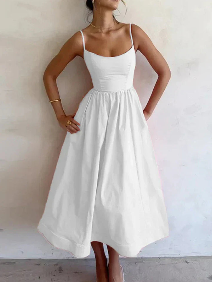 Seraphine – Sleek Scoop Neck Midi Dress