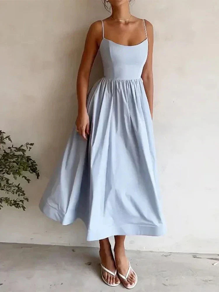 Seraphine – Sleek Scoop Neck Midi Dress