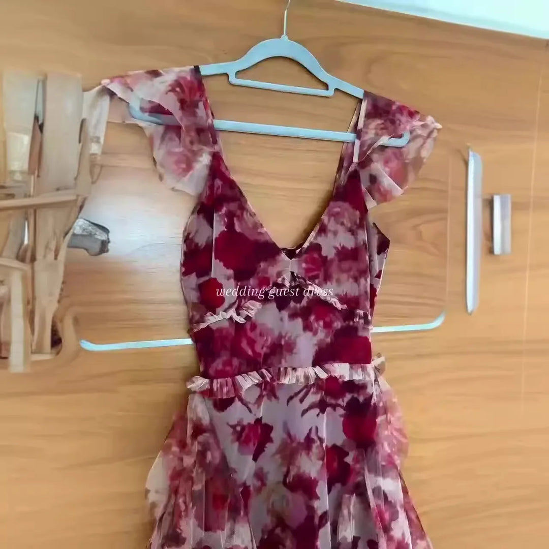 Flora – Romantic Ruffle Floral Dress