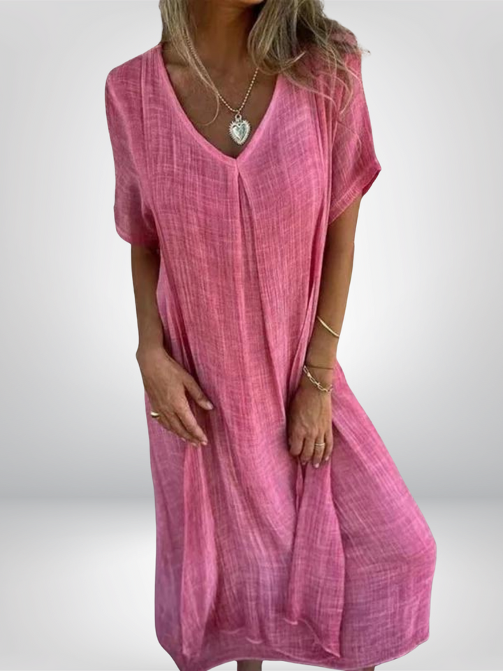 Maribelle – Boho Linen Summer Dress