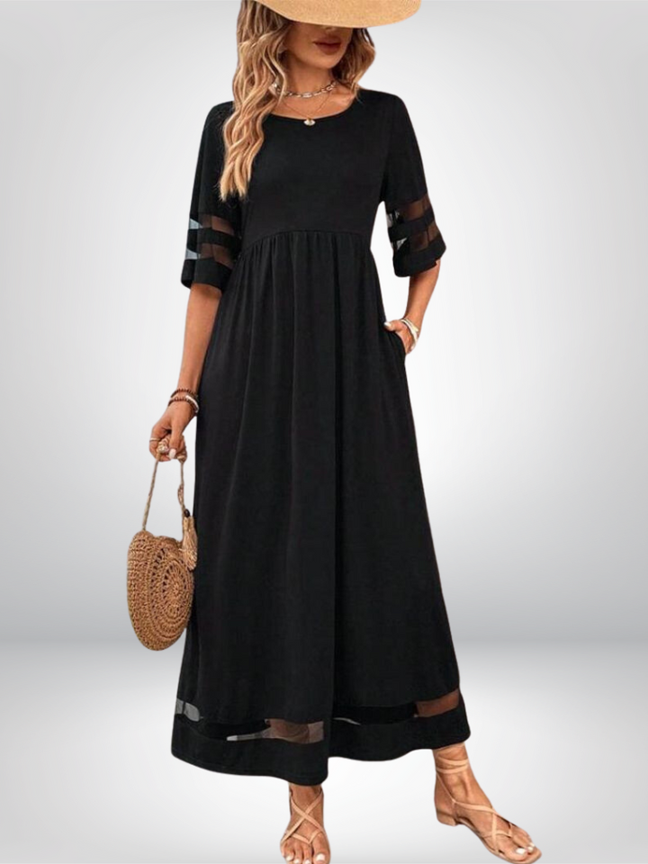 Amandine™ | Elegant Dress with Tummy Coverage