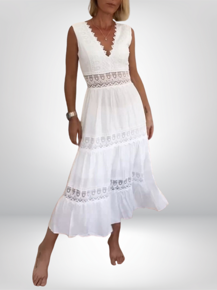 Clover - White Lace Dress