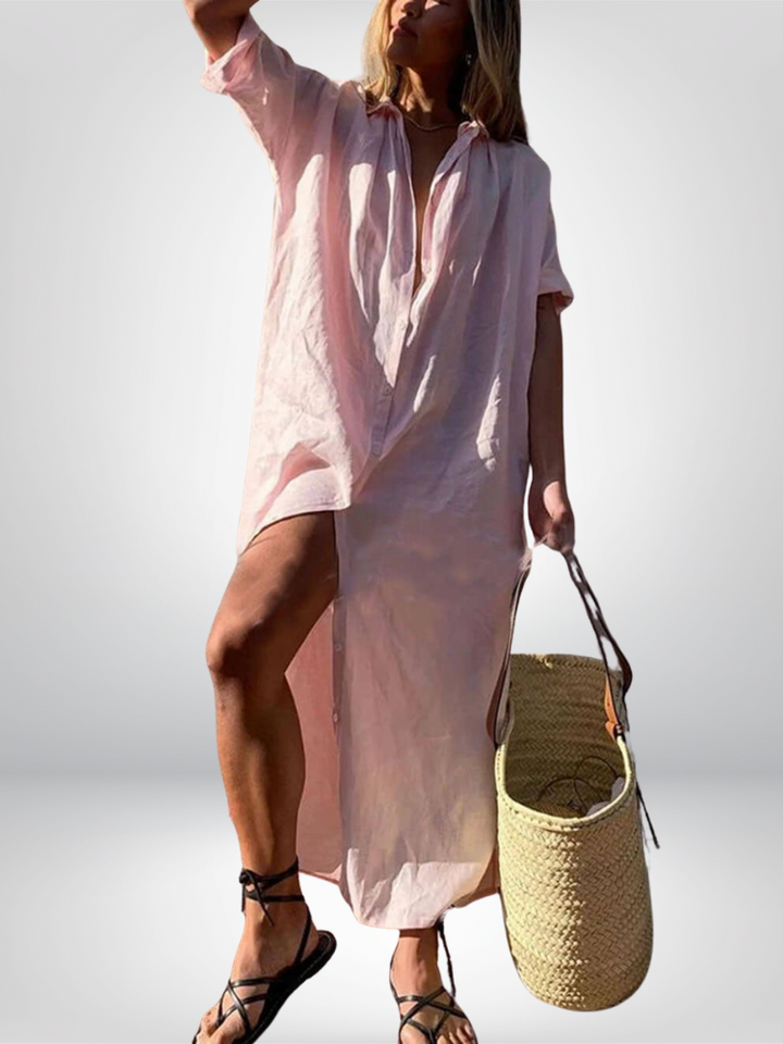 Concept Simple Maxi Shirt Dress